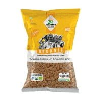 24 MANTRA ORGANIC 1 KG SONAMASURI RAW RICE HANDPOUNDED